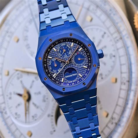 blue ceramic audemars piguet|audemars piguet ceramic perpetual calendar.